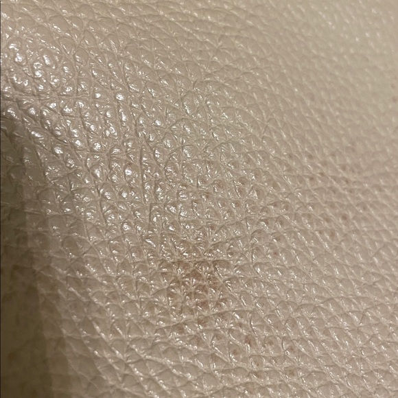 Valentina Pebbled Taupe Leather Satchel - Picture 10 of 10